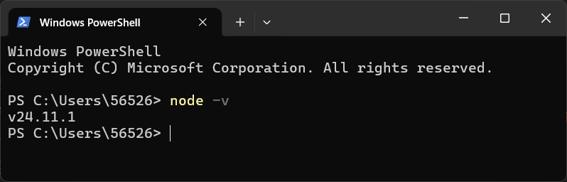 Локальная версия Node.js